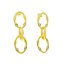 Pendientes de plata doble aro con cristales de Swarovski